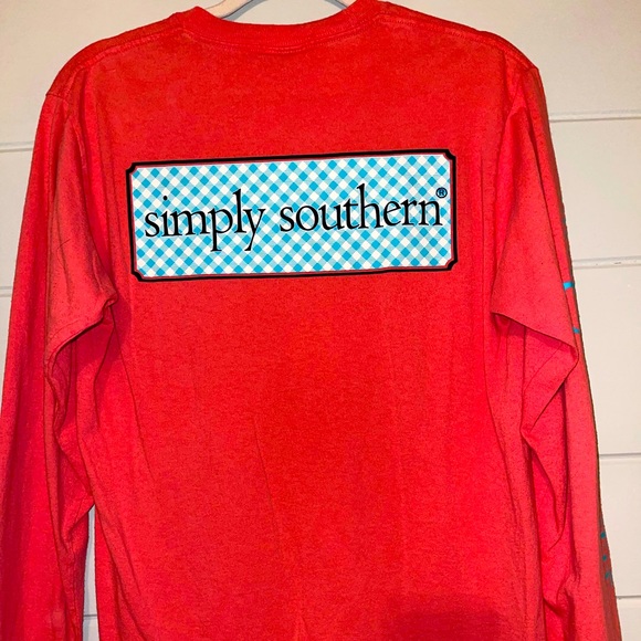 Simply Southern Red Long Sleeve T-Shirt - Picture 2 of 2